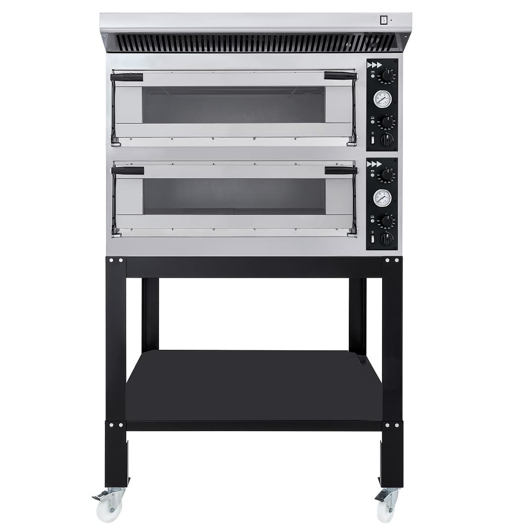 Pizzaovn TRAYS G44 4+4xØ40 cm: Kapasitet og drift for travle kjøkken