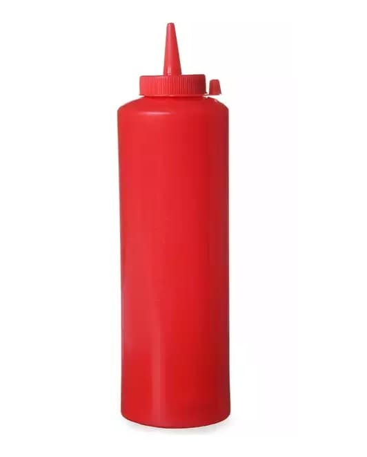 Flaske 07 L gul dispenser: smart flaskeholder for travle storkjøkken